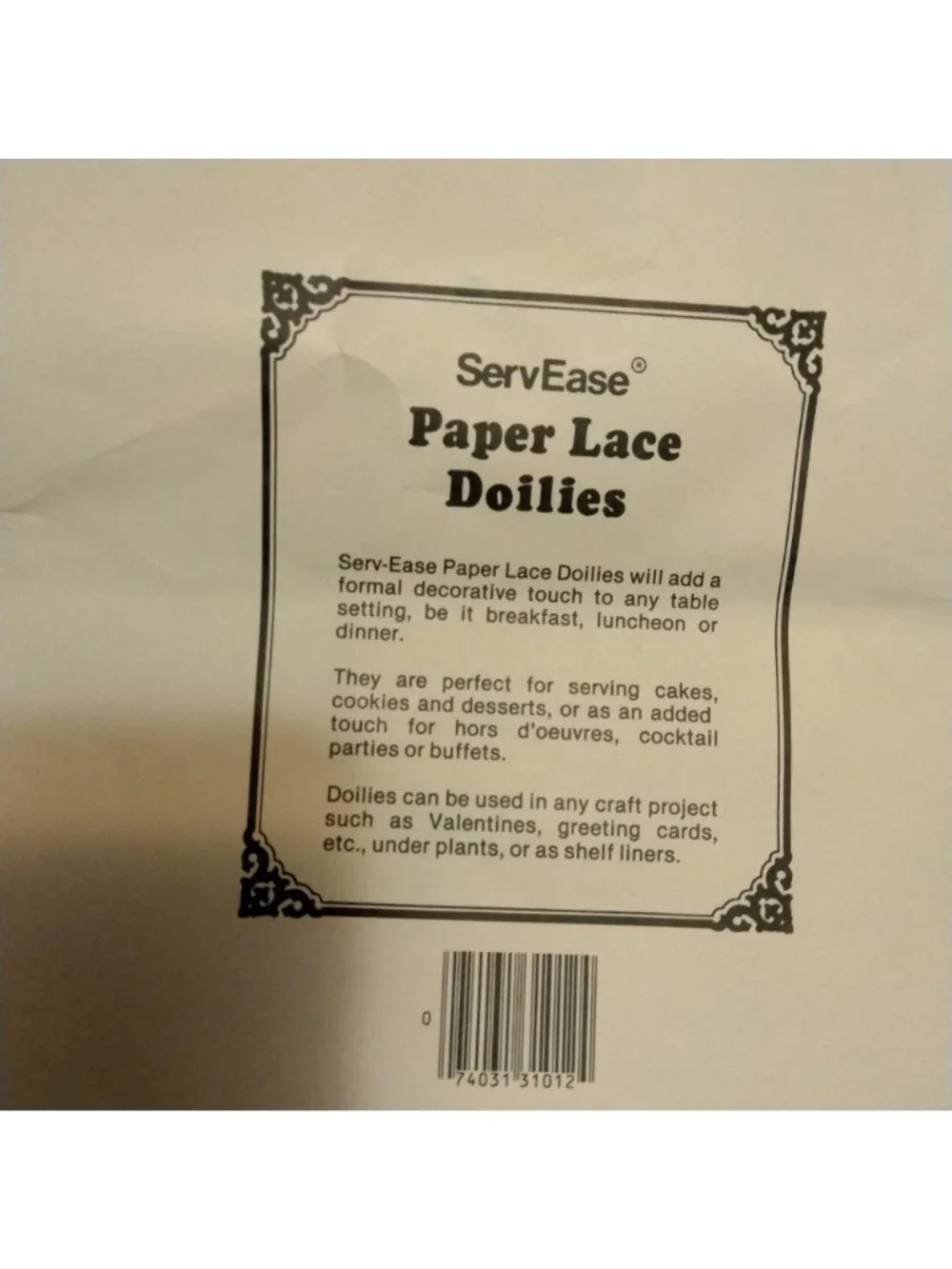 Servease Paper 10 Lace Doilies 12 inch Liners Crafting
